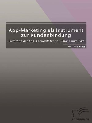 cover image of App-Marketing als Instrument zur Kundenbindung